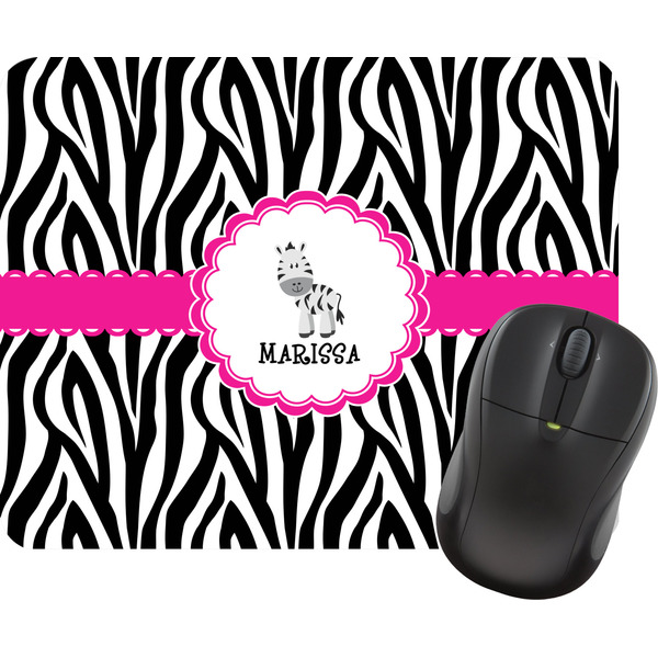 Custom Zebra Rectangular Mouse Pad (Personalized)
