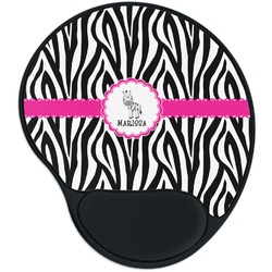 Zebra Mouse Pad with Wrist Support