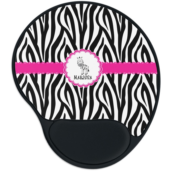 Custom Zebra Mouse Pad with Wrist Support