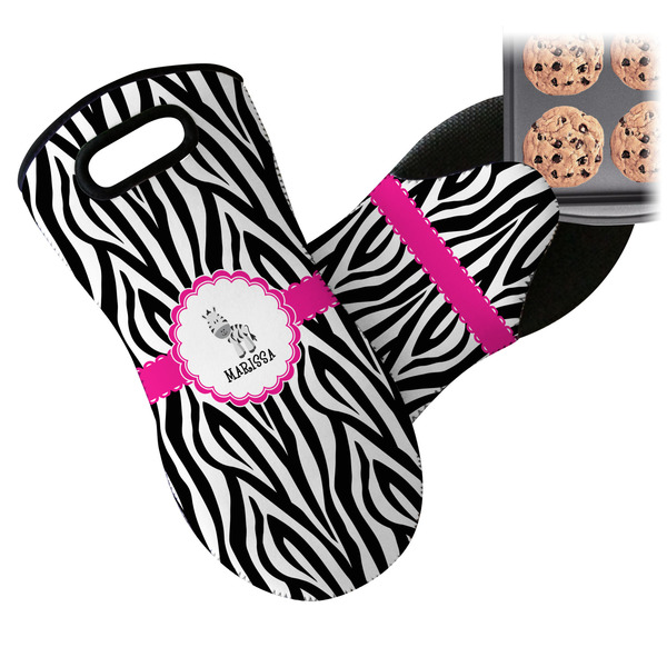 Zebra Neoprene Oven Mitt