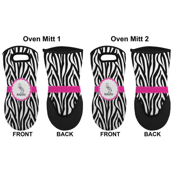 Zebra Neoprene Oven Mitt - Set of 2 - Approval