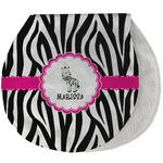 Zebra Burp Pad - Velour w/ Name or Text