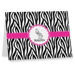 Zebra Note cards (Personalized)