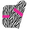 Zebra Octagon Placemat - Double Print (folded)