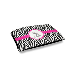 Zebra Outdoor Dog Bed - Small (Personalized)