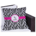 Zebra Outdoor Pillow - 18" (Personalized)