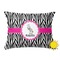 Zebra Outdoor Throw Pillow (Rectangular - 12x16)