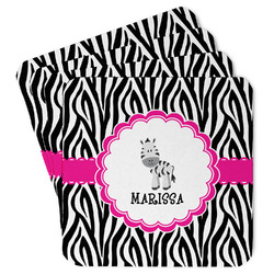 Zebra Paper Coasters (Personalized)