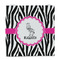 Zebra Party Favor Gift Bag - Matte - Front