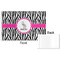 Zebra Disposable Paper Placemat - Front & Back