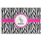 Zebra Disposable Paper Placemat - Front View