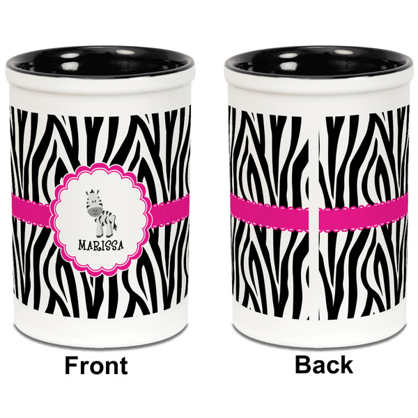 Zebra Pencil Holder - Black - approval
