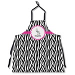 Zebra Apron Without Pockets w/ Name or Text