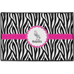 Zebra Door Mat - 36"x24" (Personalized)