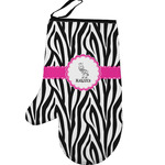 Zebra Left Oven Mitt (Personalized)