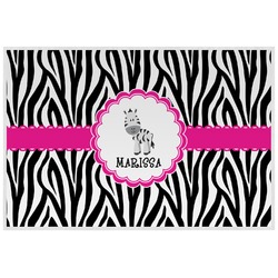 Zebra Laminated Placemat w/ Name or Text
