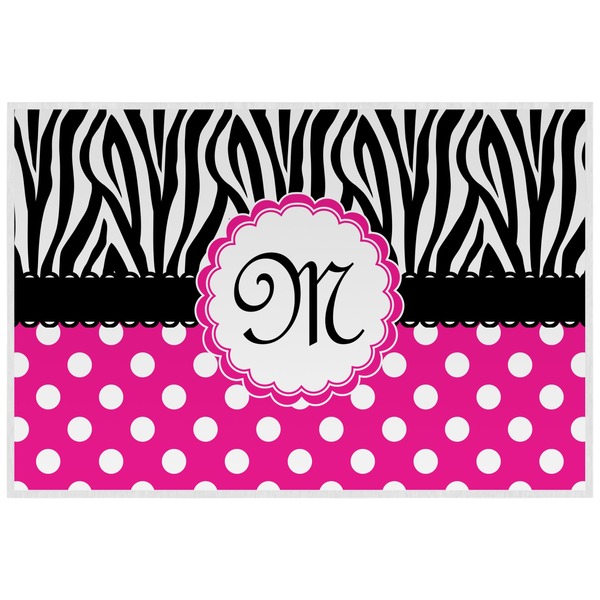Zebra Personalized Placemat (Back)