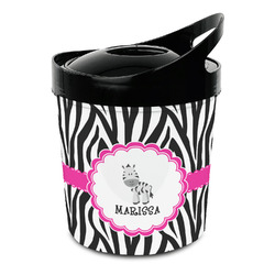 Zebra Plastic Ice Bucket (Personalized)
