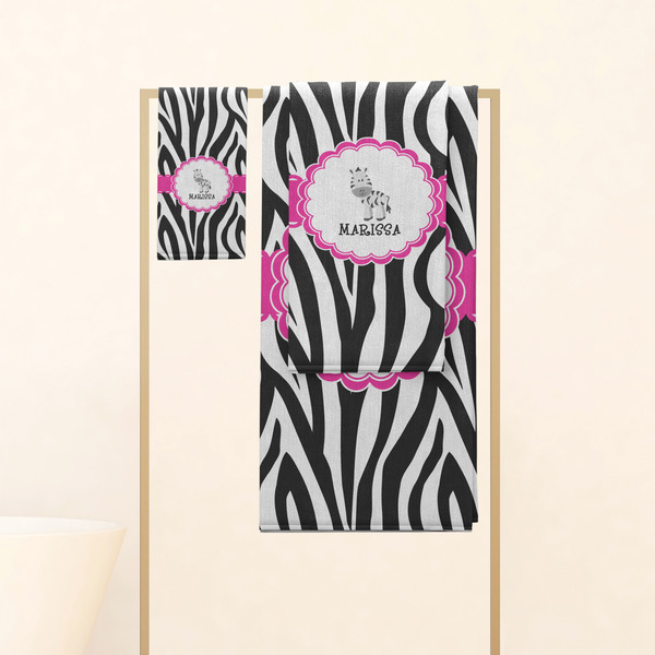 Zebra Personalized Towel Set