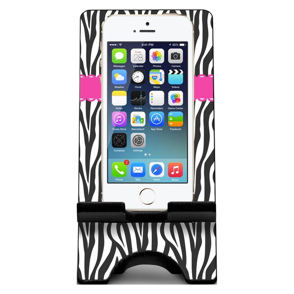 Zebra Phone Stand w/ Phone