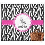 Zebra Outdoor Picnic Blanket (Personalized)