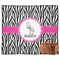 Zebra Picnic Blanket - Flat - With Basket