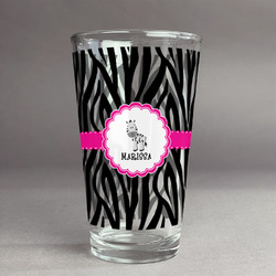 Zebra Pint Glass - Full Print (Personalized)