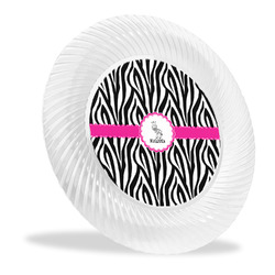 Zebra Plastic Party Dinner Plates - 10" (Personalized)