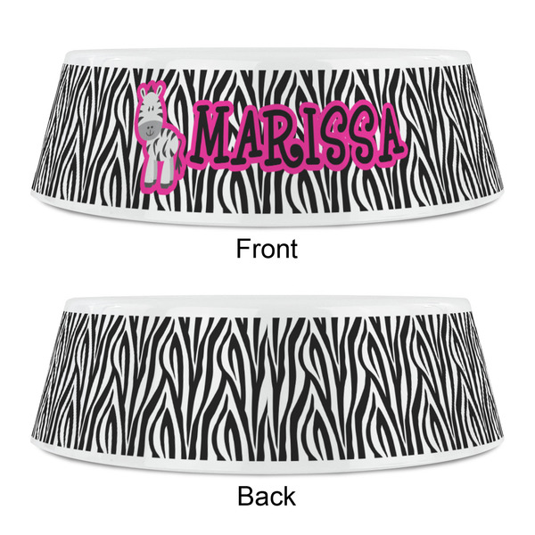 Zebra Plastic Pet Bowls - Small - APPROVAL