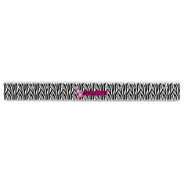 Zebra Plastic Ruler - 12" - FRONT