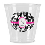 Zebra Plastic Shot Glass (Personalized)
