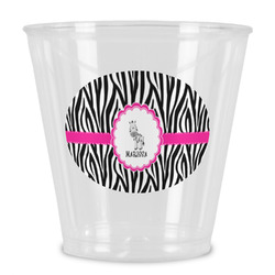 Zebra Plastic Shot Glass (Personalized)