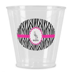 Zebra Plastic Shot Glass (Personalized)
