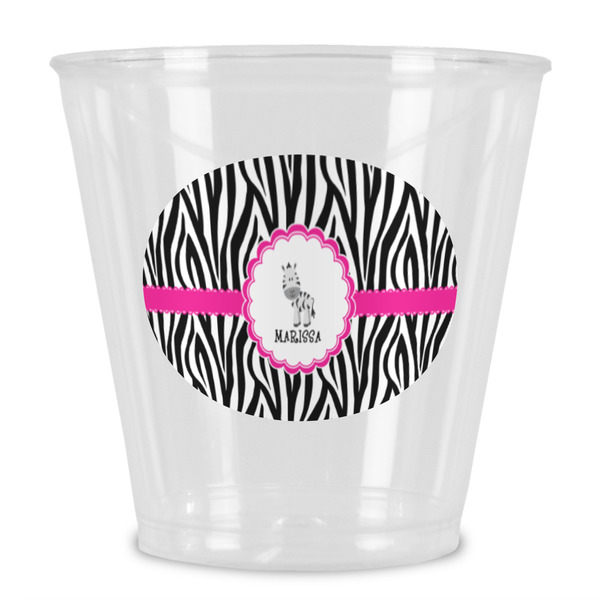 Custom Zebra Plastic Shot Glass (Personalized)