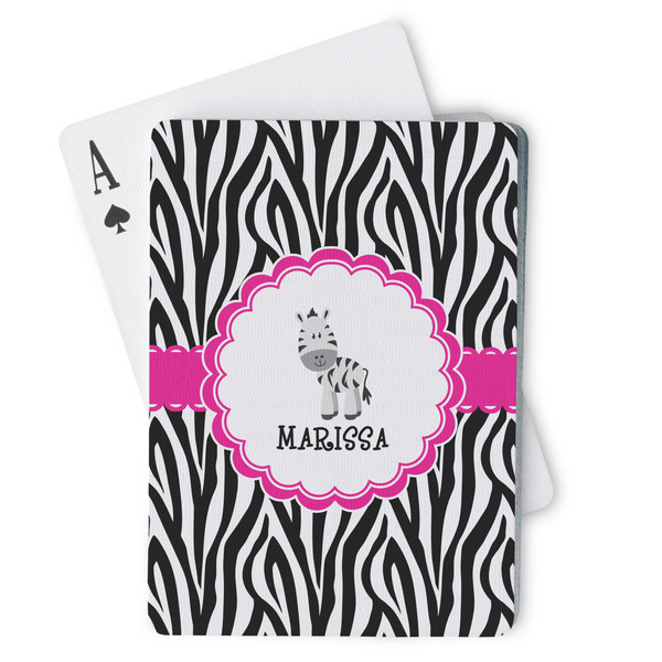 Custom Zebra Playing Cards (Personalized)