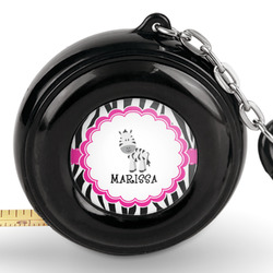 Zebra Pocket Tape Measure - 6 Ft w/ Carabiner Clip (Personalized)