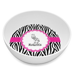 Zebra Melamine Bowl - 8 oz (Personalized)