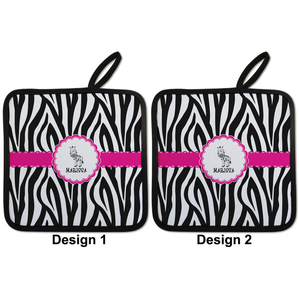 Zebra Pot Holders - Set of 2 APPROVAL