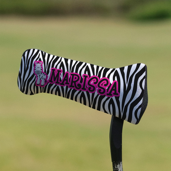 Zebra Putter Cover - On Putter