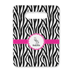 Zebra Rectangular Trivet with Handle (Personalized)