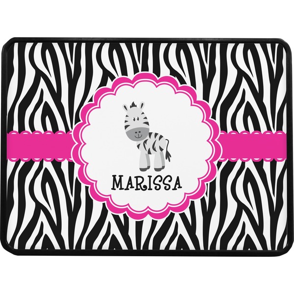 Zebra Rectangular Trailer Hitch Cover (Personalized)