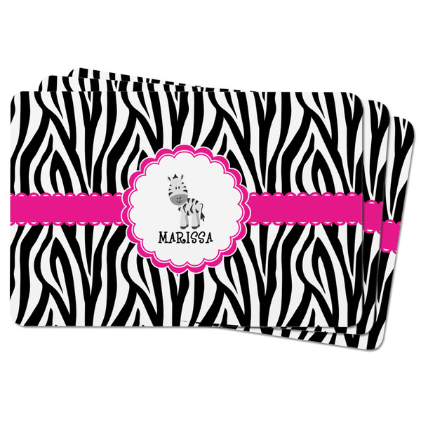 Zebra Rectangular Fridge Magnet - THREE