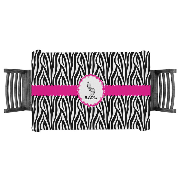 Custom Zebra Tablecloth - 58"x58" (Personalized)