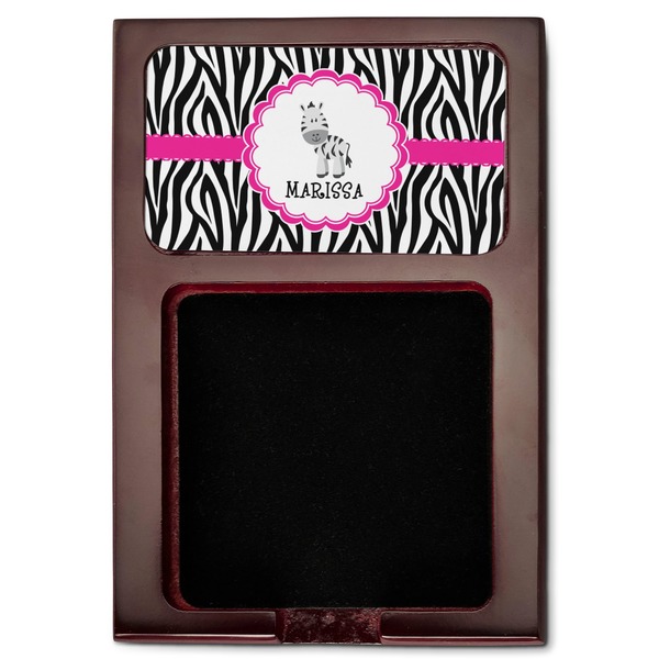 Zebra Red Mahogany Sticky Note Holder - Flat