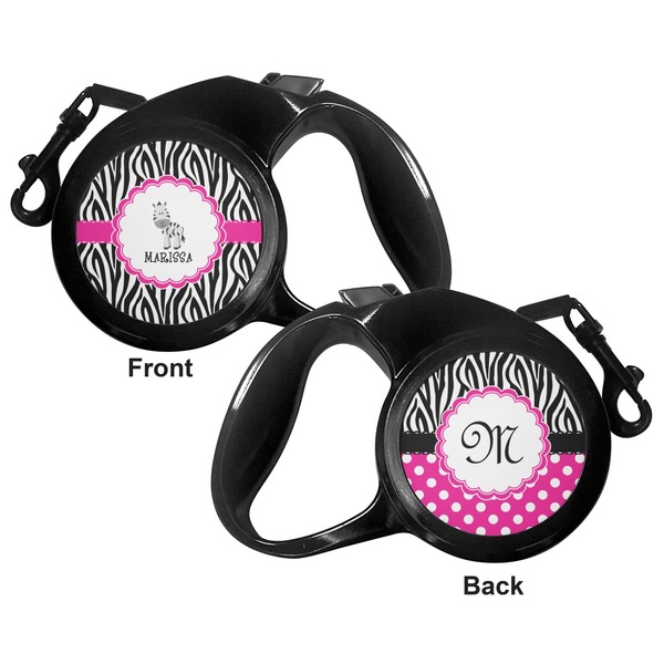 Zebra Retractable Dog Leash - Medium Large - Apvl