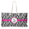 Zebra Large Rope Tote Bag - Front View