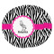 Zebra Round Fridge Magnet - THREE