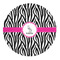 Zebra 5' Round Indoor Area Rug (Personalized)
