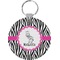 Zebra Round Keychain (Personalized)