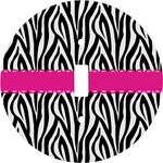 Zebra Round Light Switch Cover